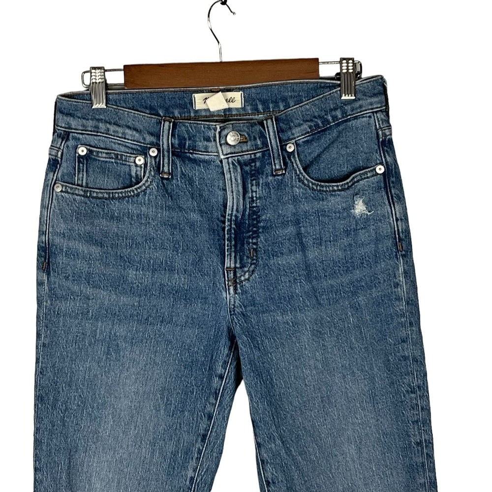 Madewell Mid-Rise Perfect‎ Vintage Jean Distressed Tapered Blue Denim ND511 27 - Picture 7 of 16